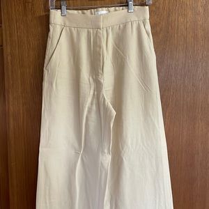 Yellow straight leg trousers